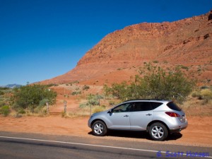 Gunsight trailhead on Snow Canyon Drive.