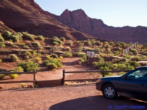 The Ivins trailhead provides an alternate ending or starting place for Gunsight hikers.