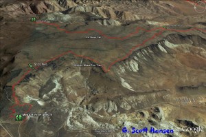 Broken Mesa trail map with link to Ice House trail
