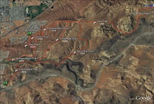 Chuckwalla Trail Map
