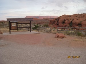 Kiosk at the main trail entrance