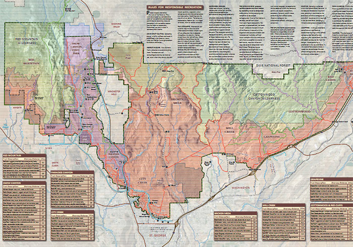 Red Cliffs Desert Reserve Brochure Map thumbnail